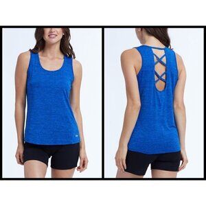 💕MARIKA💕 Lapis Crossover Tank Dry-Wik ~ Blue